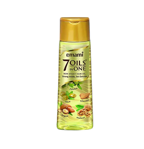 Emami 7 Oils in ONE (Non Sticky Hair Oil Strong Inside, Set Outside) 200 ML Made in Bangladesh