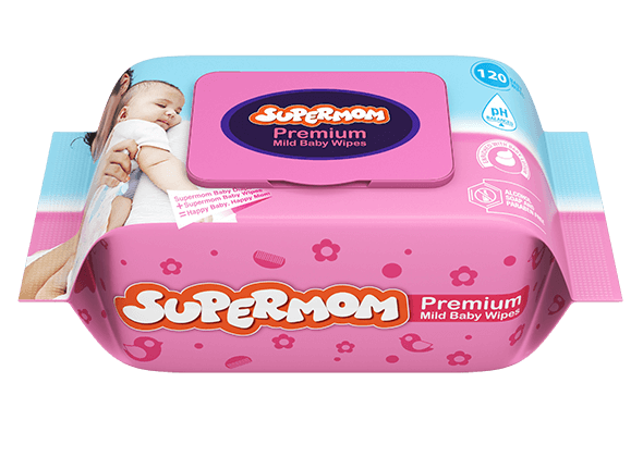 Package-36 Supermom Baby Wipes (Wet Tissue)