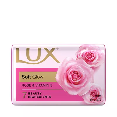 P72 Lux Soap Bar Soft Glow (Rose Color) 150 gram