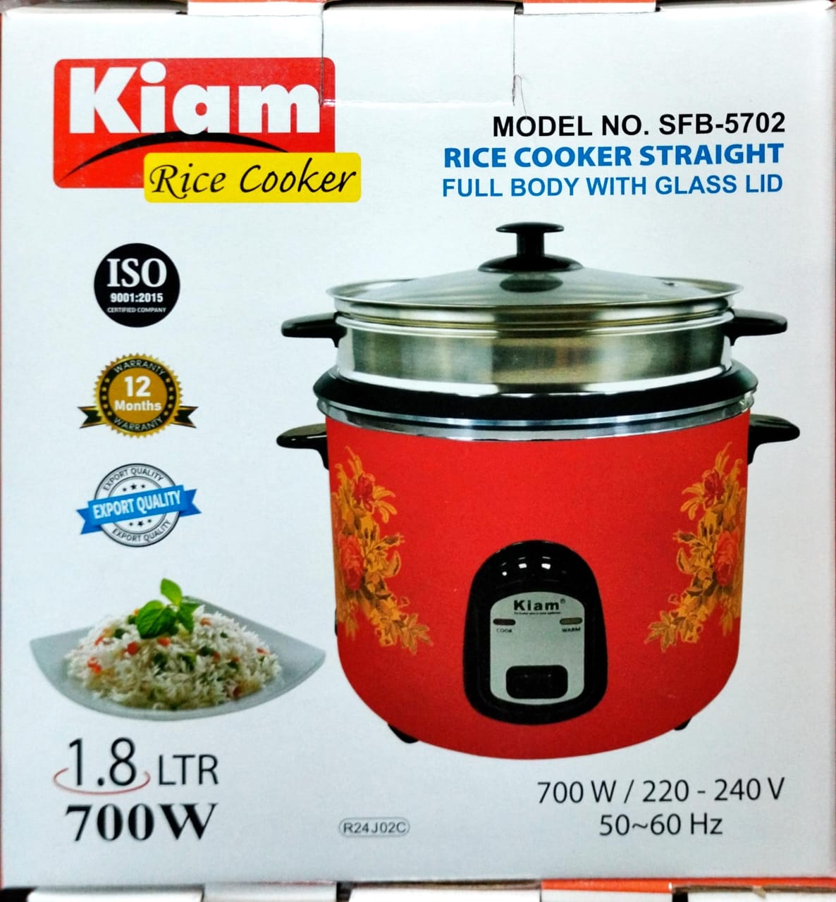 P85 Kiam 1.8 Liter Rice Cooker SFB-5702