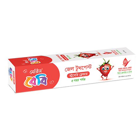 P214 Meril Baby Gel Tooth Paste (Straw Berry Flavor) 45 Gram