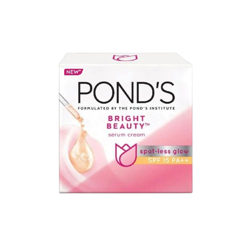 P272 Ponds Bright Beauty Spot Less Glow Serum Cream - 50 Gram (Made in India)