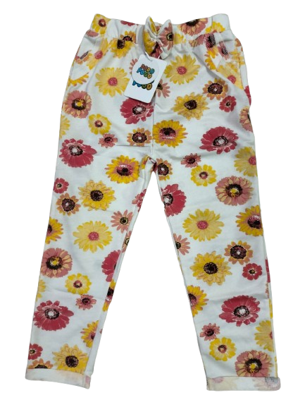 P319 Girls AOP Trouser - Sunflower Printed 12M to 24M