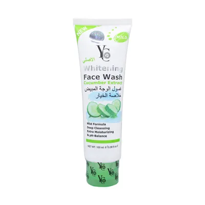 P346 YC Whitening (Cucumber Extract) Face Wash 100 ML Made in Thailand