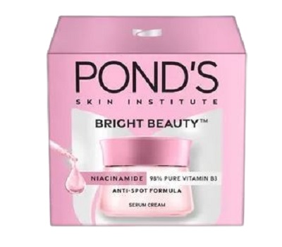 P272 Ponds Bright Beauty Spot Less Glow Serum Cream - 50 Gram (Made in India)