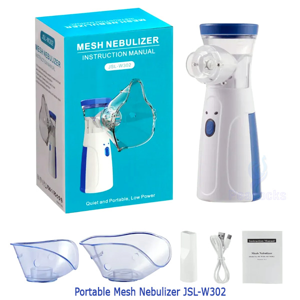 P366 Portable Mesh Nebulizer (Steam Inhaler for Adults and Kids) Model: JSL-W302